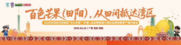 2025年百色市田阳区“壮山农鲜”（芒果）走进粤港澳大湾区品牌消费季产销对接会